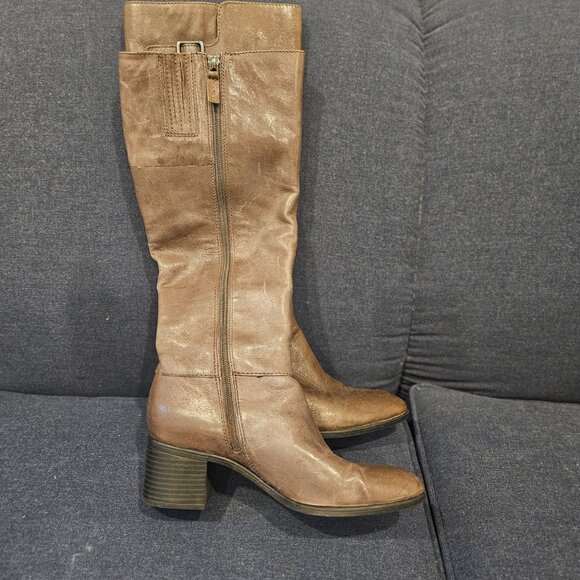 Womem's tall leather boots - Picture 2 of 5